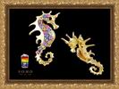 Мужская брошь "Rainbow Sea Horse"