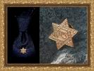 Мужская заколка для галстука (брошь) - талисман "Star of David"